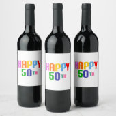 ハッピー50th ワインラベル (ボトル)