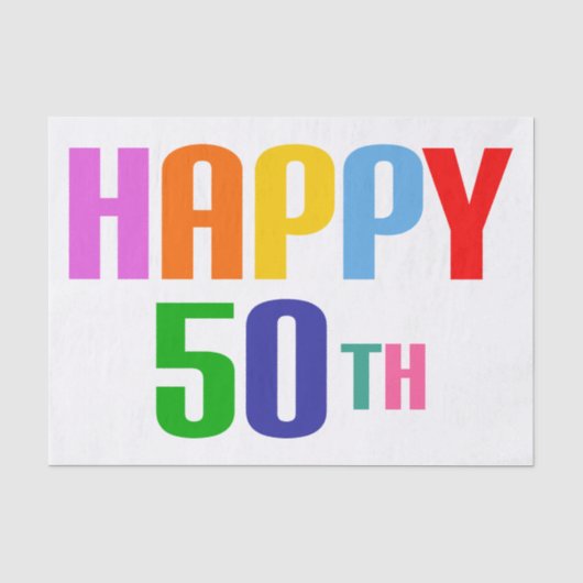 ハッピー50th 薄葉紙 (正面)