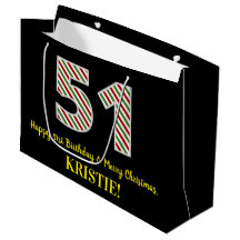 ハッピー51誕生日&メリークリスマス、名前をカスタムする