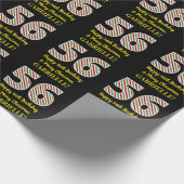 ハッピー56誕生日&メリークリスマス,名前をカスタムする ラッピングペーパー (角)