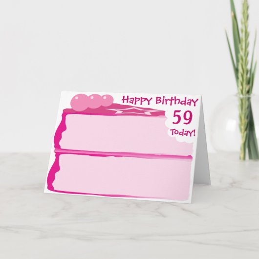 ハッピー59誕生日 カード (正面)