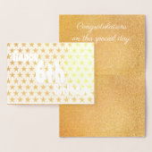 ハッピー6番目の金ゴールド誕生日フォイルカード 箔カード (ディスプレー)