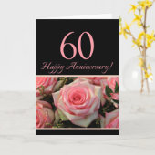 ハッピー60周年記念バラ カード (黄色い花)