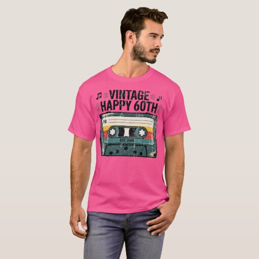 ハッピー60歳 クラシック Tシャツ (正面フル)