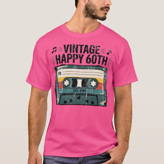 ハッピー60歳 クラシック Tシャツ (正面)