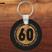 ハッピー60番目の誕生日 キーホルダー (正面)