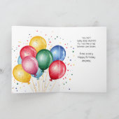 ハッピー60誕生日おもしろいフクロウユーモア カード (内部)