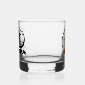 ハッピー60誕生日グランドパ写真 ウイスキーグラス (左)