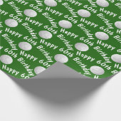 ハッピー60誕生日ゴルフボール ラッピングペーパー (角)