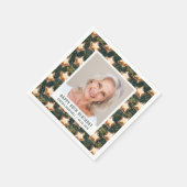 ハッピー60誕生日フォトグラムスターバルーン スタンダードカクテルナプキン (角)