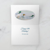 ハッピー60誕生日メルガンザーダックウォーターカラーカード カード (内部)