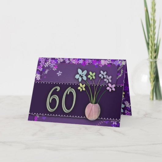 ハッピー60誕生日 カード (正面)
