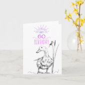 ハッピー60誕生日 カード (黄色い花)