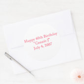 ハッピー60誕生日 ラウンドシール (封筒)