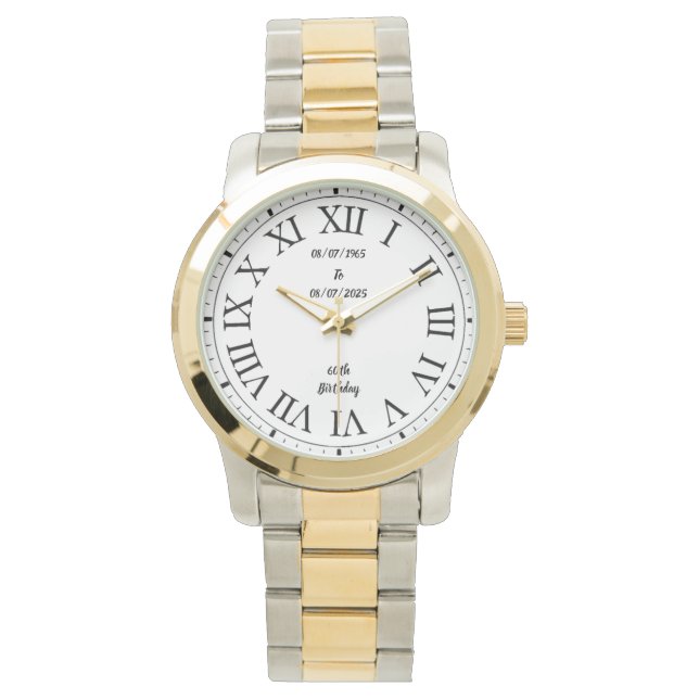 ハッピー60誕生日 腕時計 (正面)