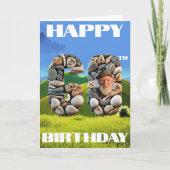 ハッピー60thノーブザヒル誕生日 カード (正面)