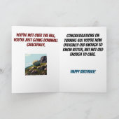 ハッピー60thノーブザヒル誕生日 カード (内部)