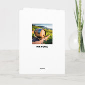 ハッピー60thヴィンテージワインバレル誕生日 カード (裏面)