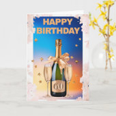 ハッピー60th誕生日カード カード (黄色い花)