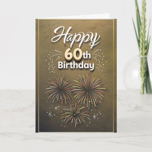 ハッピー60th誕生日カード カード (正面)