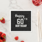 ハッピー60th誕生日パーティー スタンダードカクテルナプキン (インサイチュ)