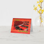 ハッピー61番誕生日ルーレットホイール カード (黄色い花)