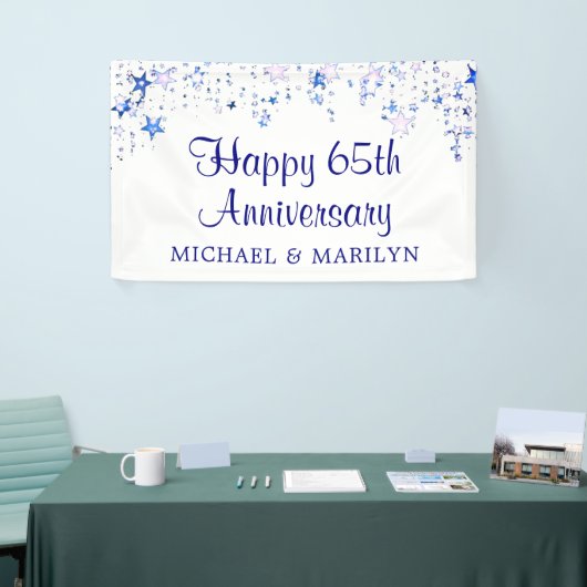 ハッピー65周年サファイアブルースターズ 横断幕 (トレードショー)