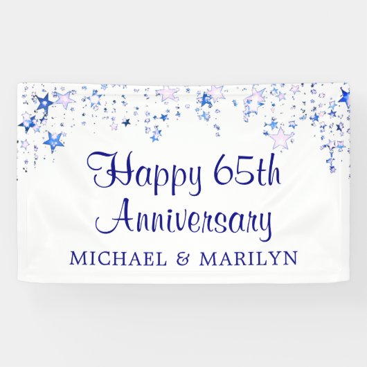 ハッピー65周年サファイアブルースターズ 横断幕 (横)