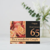 ハッピー65周年記念バラ ポストカード (スタンド正面)