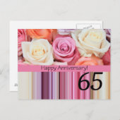 ハッピー65周年記念バラ ポストカード (正面/裏面)