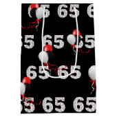 ハッピー65誕生日バルーン中抱き枕 ミディアムペーパーバッグ (裏面)