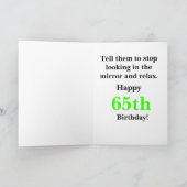 ハッピー65誕生日 カード (内部)