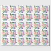 ハッピー65誕生日（ローゼ） ラッピングペーパー (フラット)