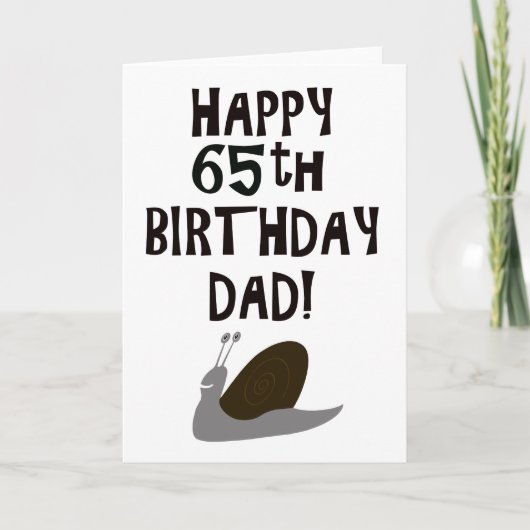 ハッピー65th誕生日パパ カード (正面)