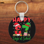 ハッピー67日学校 六 七 67 クリスマス サン キーホルダー (正面)