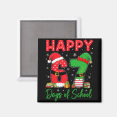 ハッピー67日学校 六 七 67 クリスマス サン マグネット (正面/裏面)