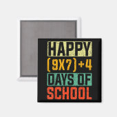 ハッピー67日目 学校 数学教師 生徒達 6 マグネット (正面/裏面)