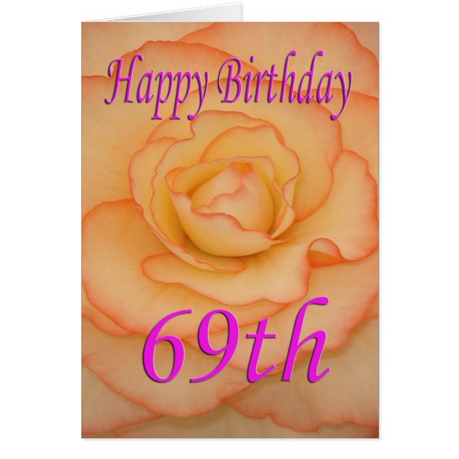ハッピー69誕生日花 (正面)