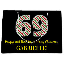 ハッピー69誕生日&メリークリスマス，名前をカスタムする