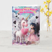 ハッピー6th誕生日カード カード (黄色い花)