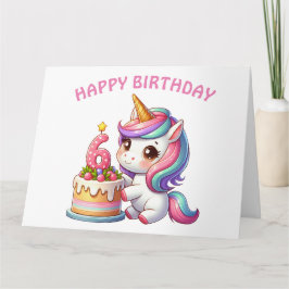 ハッピー6th誕生日カード カード