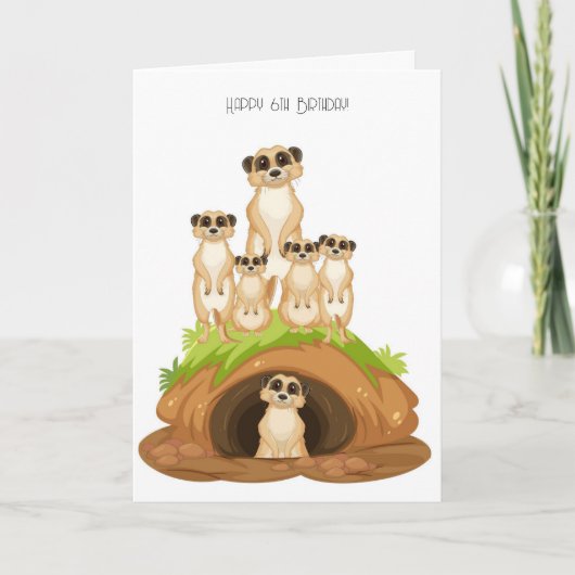 ハッピー6th誕生日カード シーズンカード (正面)