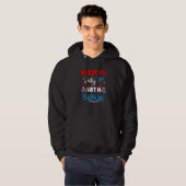 ハッピー7月4日とYes私の68誕生日のインデックス パーカ (正面フル)
