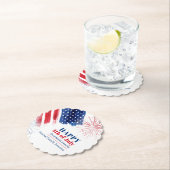 ハッピー7月4日インディペンデンスデイUSAファミリー懇親会 ペーパーコースター (インサイチュ)