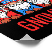 ハッピー7月4日グノーミーズ愛国的プライド格言USA ポスター (角)