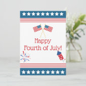 ハッピー7月4日グリーティングカード シーズンカード (スタンド正面)