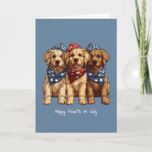 ハッピー7月4日ゴールデンレトリエバードッグス シーズンカード (正面)