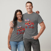 ハッピー7月4日ジャーマンシェパード Tシャツ (ユニセックス)