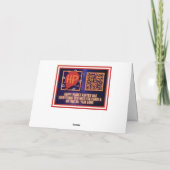 ハッピー7月4日ファミリーフォトカード カード (裏面)