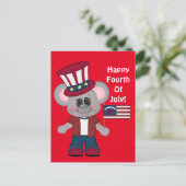 ハッピー7月4日マウスポストカード シーズンポストカード (スタンド正面)